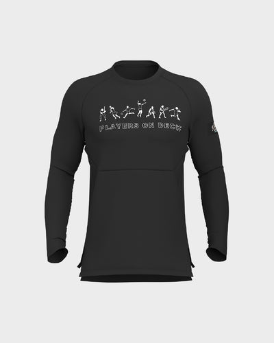 Mens Long Sleeve Performance Tee - Black