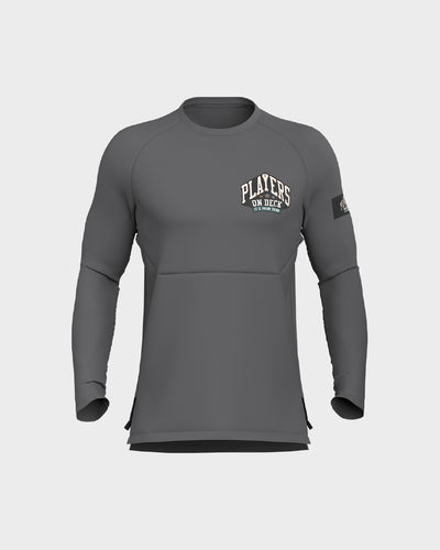 Mens Long Sleeve Performance Tee - Gray