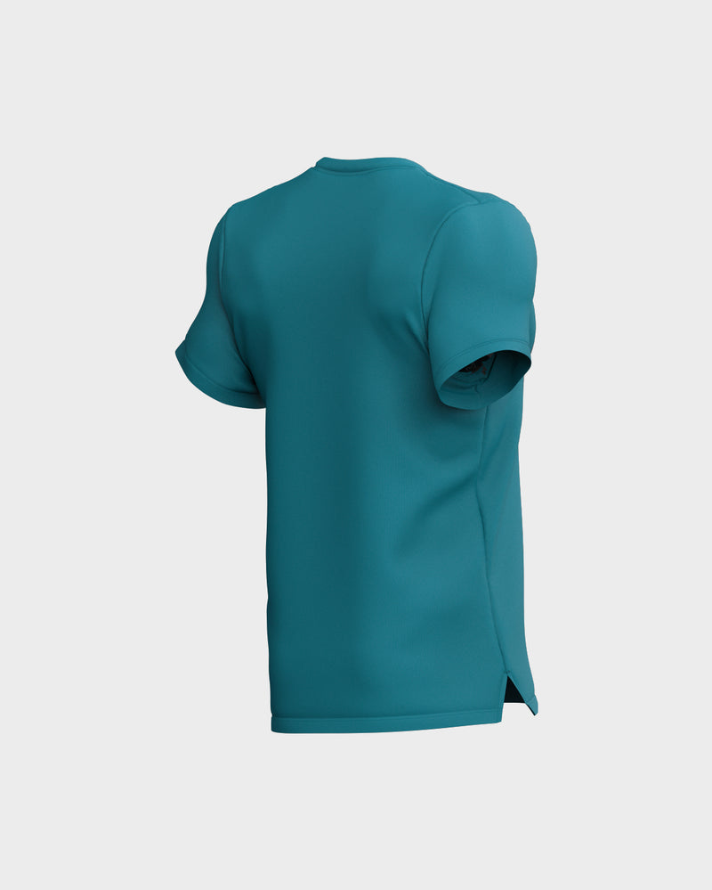 Mens Set In Sleeve Graphic Tee - Teal